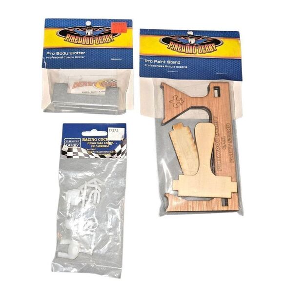 13pc Lot BSA Boy Cub Scouts Of America Pinewood Derby Bundle Decals Guide Book - Picture 2 of 6